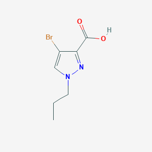 molecular formula C7H9BrN2O2 B2793341 4-bromo-1-propyl-1H-pyrazole-3-carboxylic acid CAS No. 1006319-30-7