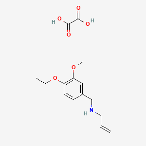 molecular formula C15H21NO6 B2793346 N-(4-Ethoxy-3-methoxybenzyl)prop-2-en-1-amine oxalate CAS No. 1431964-70-3