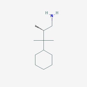molecular formula C12H25N B2793352 (2S)-3-Cyclohexyl-2,3-dimethylbutan-1-amine CAS No. 2248199-30-4