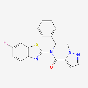 N-benzyl-N-(6-fluorobenzo[d]thiazol-2-yl)-1-methyl-1H-pyrazole-5-carboxamide