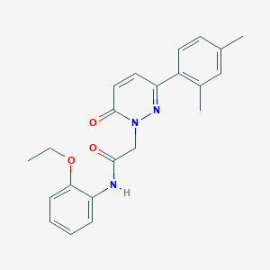 molecular formula C22H23N3O3 B2793354 2-[3-(2,4-dimethylphenyl)-6-oxopyridazin-1-yl]-N-(2-ethoxyphenyl)acetamide CAS No. 941973-13-3