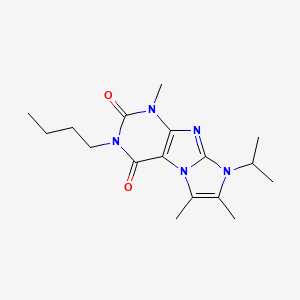 2-Butyl-4,7,8-trimethyl-6-propan-2-ylpurino[7,8-a]imidazole-1,3-dione