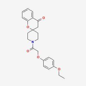 molecular formula C23H25NO5 B2793361 1'-(2-(4-Ethoxyphenoxy)acetyl)spiro[chroman-2,4'-piperidin]-4-one CAS No. 887467-27-8