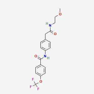 N-(4-{[(2-methoxyethyl)carbamoyl]methyl}phenyl)-4-(trifluoromethoxy)benzamide