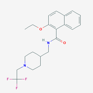 2-Ethoxy-N-[[1-(2,2,2-trifluoroethyl)piperidin-4-yl]methyl]naphthalene-1-carboxamide