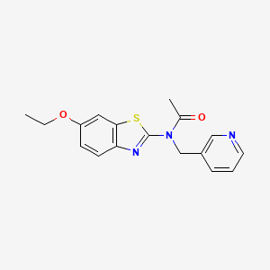 N-(6-ethoxybenzo[d]thiazol-2-yl)-N-(pyridin-3-ylmethyl)acetamide