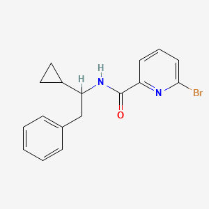 molecular formula C17H17BrN2O B2793391 6-bromo-N-(1-cyclopropyl-2-phenylethyl)pyridine-2-carboxamide CAS No. 1445686-31-6