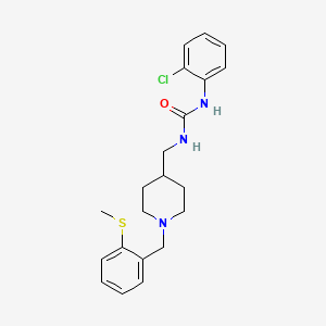 1-(2-Chlorophenyl)-3-((1-(2-(methylthio)benzyl)piperidin-4-yl)methyl)urea