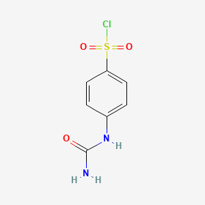 molecular formula C7H7ClN2O3S B2793399 4-Ureido-benzenesulfonyl chloride CAS No. 40685-78-7