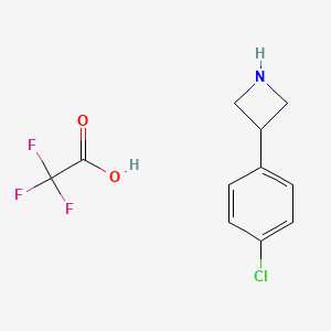 3-(4-Chlorophenyl)azetidine, trifluoroacetic acid