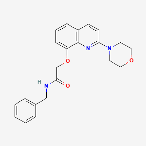 N-benzyl-2-((2-morpholinoquinolin-8-yl)oxy)acetamide