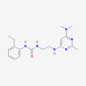 1-(2-((6-(Dimethylamino)-2-methylpyrimidin-4-yl)amino)ethyl)-3-(2-ethylphenyl)urea