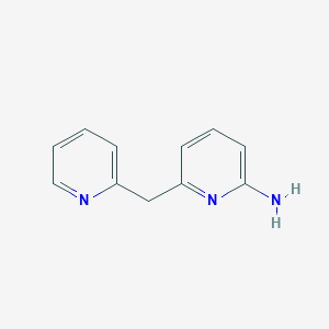 molecular formula C11H11N3 B2793420 6-(Pyridin-2-ylmethyl)pyridin-2-amine CAS No. 1494829-86-5