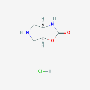 molecular formula C5H9ClN2O2 B2793426 Rel-(3aR,6aS)-hexahydro-2H-pyrrolo[3,4-d]oxazol-2-one hydrochloride CAS No. 2375248-75-0