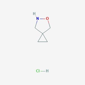 molecular formula C5H10ClNO B2793436 5-Oxa-6-azaspiro[2.4]heptane hydrochloride CAS No. 2055405-76-8