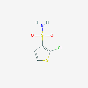 molecular formula C4H4ClNO2S2 B2793481 2-Chlorothiophene-3-sulfonamide CAS No. 1773488-28-0