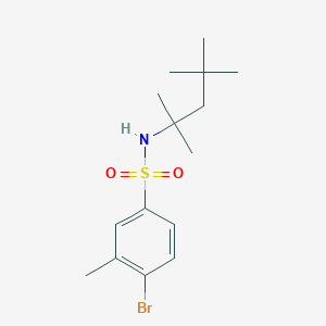 molecular formula C15H24BrNO2S B2793484 [(4-Bromo-3-methylphenyl)sulfonyl](1,1,3,3-tetramethylbutyl)amine CAS No. 1246821-03-3