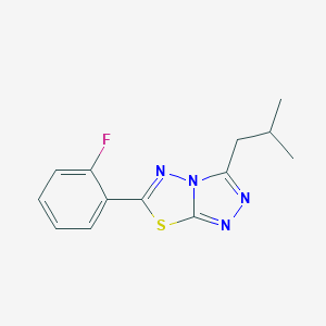 6-(2-Fluorophenyl)-3-isobutyl[1,2,4]triazolo[3,4-b][1,3,4]thiadiazole