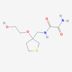 N1-((3-(2-hydroxyethoxy)tetrahydrothiophen-3-yl)methyl)oxalamide