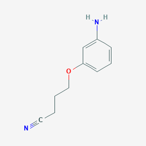 molecular formula C10H12N2O B2793504 4-(3-Aminophenoxy)butanenitrile CAS No. 802009-56-9