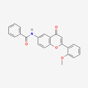 molecular formula C23H17NO4 B2793577 N-[2-(2-methoxyphenyl)-4-oxochromen-6-yl]benzamide CAS No. 923687-31-4