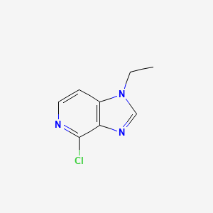 molecular formula C8H8ClN3 B2793582 4-chloro-1-ethyl-1H-imidazo[4,5-c]pyridine CAS No. 1025509-11-8