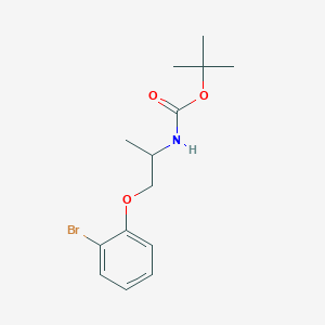 molecular formula C14H20BrNO3 B2793615 tert-butyl N-[1-(2-bromophenoxy)propan-2-yl]carbamate CAS No. 2237235-05-9