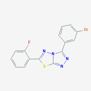 3-(3-Bromophenyl)-6-(2-fluorophenyl)[1,2,4]triazolo[3,4-b][1,3,4]thiadiazole