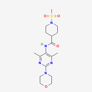 N-(4,6-dimethyl-2-morpholinopyrimidin-5-yl)-1-(methylsulfonyl)piperidine-4-carboxamide