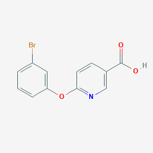 molecular formula C12H8BrNO3 B2793631 6-(3-Bromophenoxy)pyridine-3-carboxylic acid CAS No. 953731-93-6