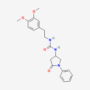 1-[2-(3,4-dimethoxyphenyl)ethyl]-3-(5-oxo-1-phenylpyrrolidin-3-yl)urea