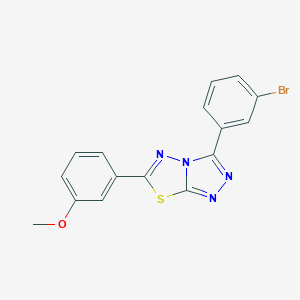3-(3-Bromophenyl)-6-(3-methoxyphenyl)[1,2,4]triazolo[3,4-b][1,3,4]thiadiazole