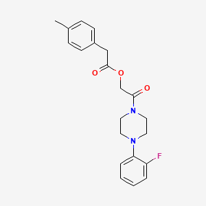 molecular formula C21H23FN2O3 B2793694 2-[4-(2-Fluorophenyl)piperazin-1-yl]-2-oxoethyl (4-methylphenyl)acetate CAS No. 1797043-49-2