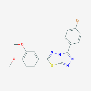 3-(4-Bromophenyl)-6-(3,4-dimethoxyphenyl)[1,2,4]triazolo[3,4-b][1,3,4]thiadiazole