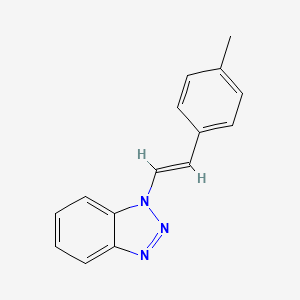 molecular formula C15H13N3 B2793718 1-[(E)-4-Methylstyryl]-1H-benzotriazole CAS No. 111198-27-7