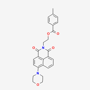 molecular formula C26H24N2O5 B2793728 2-(6-Morpholin-4-yl-1,3-dioxobenzo[de]isoquinolin-2-yl)ethyl 4-methylbenzoate CAS No. 326017-98-5