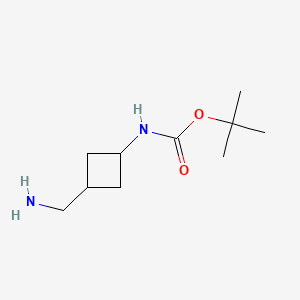molecular formula C10H19N2O B2793730 叔丁基(3-(氨甲基)环丁基)甲酸酯 CAS No. 871014-28-7
