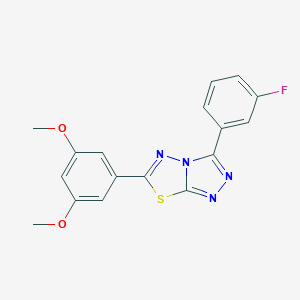 6-(3,5-Dimethoxyphenyl)-3-(3-fluorophenyl)[1,2,4]triazolo[3,4-b][1,3,4]thiadiazole
