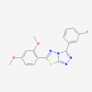 6-(2,4-Dimethoxyphenyl)-3-(3-fluorophenyl)[1,2,4]triazolo[3,4-b][1,3,4]thiadiazole