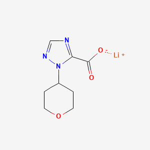 molecular formula C8H10LiN3O3 B2793790 Lithium;2-(oxan-4-yl)-1,2,4-triazole-3-carboxylate CAS No. 2260937-65-1
