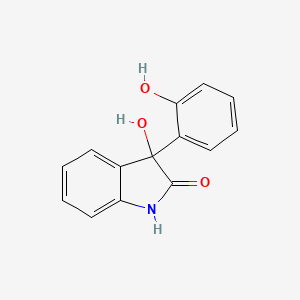 molecular formula C14H11NO3 B2793801 3-hydroxy-3-(2-hydroxyphenyl)-1,3-dihydro-2H-indol-2-one CAS No. 209847-87-0