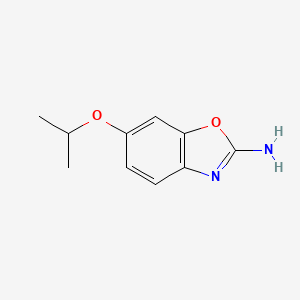 molecular formula C10H12N2O2 B2793830 6-Isopropoxy-1,3-benzoxazol-2-amine CAS No. 1820649-86-2