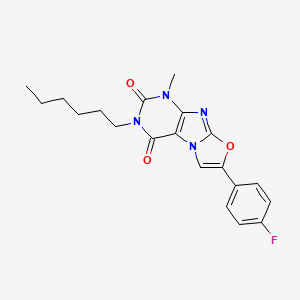 B2793838 7-(4-fluorophenyl)-3-hexyl-1-methyloxazolo[2,3-f]purine-2,4(1H,3H)-dione CAS No. 899997-84-3