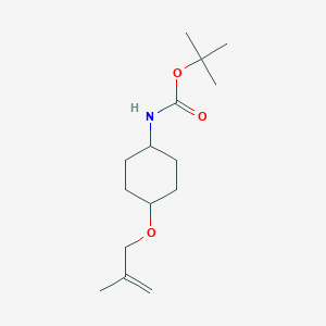 B2793840 trans Tert-butyl (4-((2-methylallyl)oxy)cyclohexyl)carbamate CAS No. 2119574-79-5