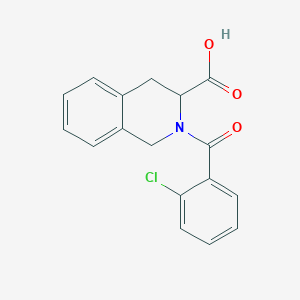 molecular formula C17H14ClNO3 B2793868 2-(2-Chlorobenzoyl)-1,2,3,4-tetrahydroisoquinoline-3-carboxylic acid CAS No. 1009695-46-8