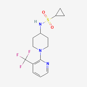 N-{1-[3-(trifluoromethyl)pyridin-2-yl]piperidin-4-yl}cyclopropanesulfonamide
