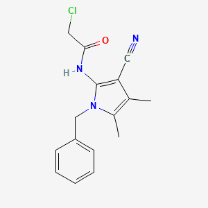 N-(1-benzyl-3-cyano-4,5-dimethyl-1H-pyrrol-2-yl)-2-chloroacetamide