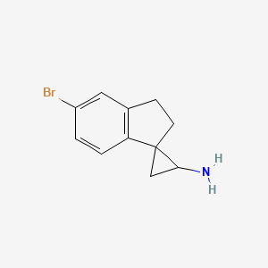 6-Bromospiro[1,2-dihydroindene-3,2'-cyclopropane]-1'-amine
