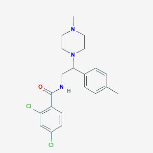 2,4-dichloro-N-(2-(4-methylpiperazin-1-yl)-2-(p-tolyl)ethyl)benzamide