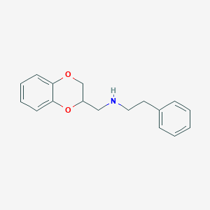 molecular formula C17H19NO2 B2793944 [(2,3-dihydro-1,4-benzodioxin-2-yl)methyl](2-phenylethyl)amine CAS No. 85145-35-3